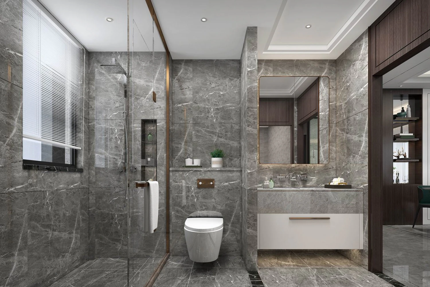 modern toilet bathroom 3D Model .c4d .max .obj .3ds .fbx .stl .blend