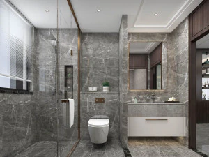 modern toilet bathroom 3D Model