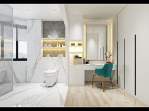 modern toilet bathroom Modèle 3D