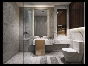 modern toilet bathroom Modelo 3D