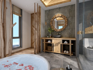 modern toilet bathroom Modèle 3D