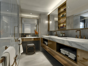 modern toilet bathroom Modelo 3D