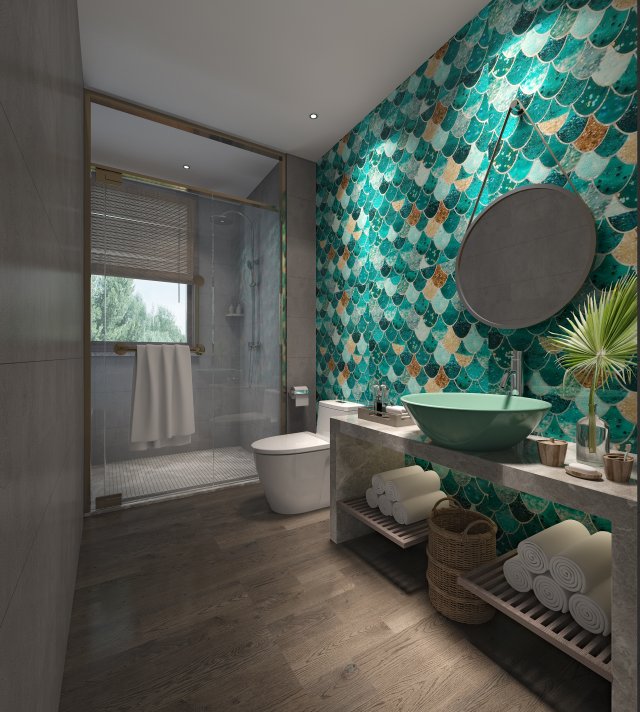 modern toilet bathroom 3Dモデル .c4d .max .obj .3ds .fbx .stl .blend 