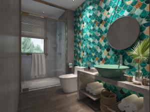 modern toilet bathroom 3D Model