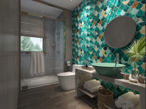 moderne toilet badkamer 3D Model