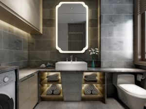 modern toilet bathroom Modelo 3D