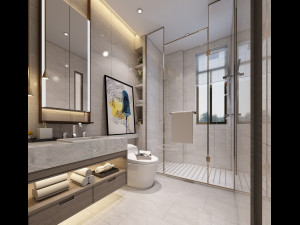 modern toilet bathroom 3D Модель