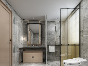 modern toilet bathroom 3Dモデル
