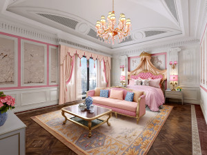luxurious bedroom Modèle 3D