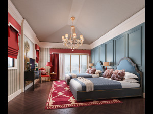 luxurious bedroom Modèle 3D