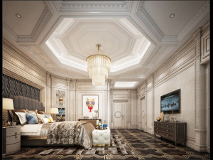 luxurious bedroom 3D 模型