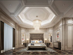 luxurious bedroom 3D 모델