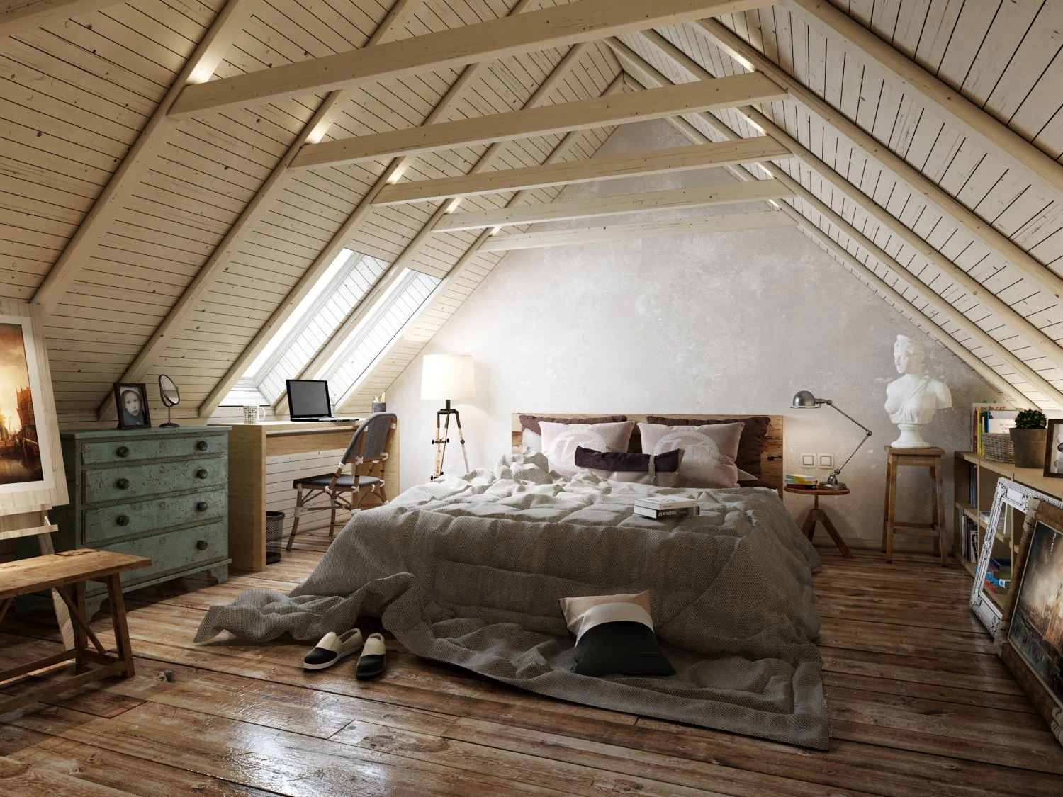 luxurious bedroom 3D Model .c4d .max .obj .3ds .fbx .stl .blend 