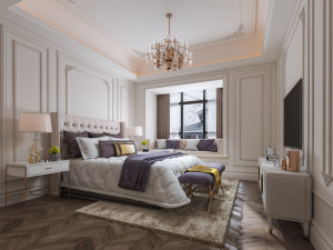 luxurious bedroom Modèle 3D