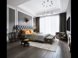 luxurious bedroom 3D Model