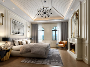 luxurious bedroom 3D Model