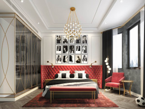 luxurious bedroom 3D Model