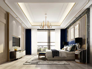 luxurious bedroom 3D Model