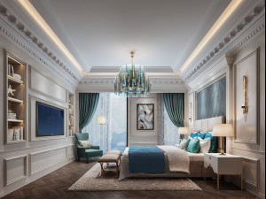 luxurious bedroom 3D 模型