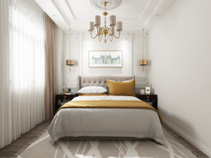 luxurious bedroom 3Dモデル