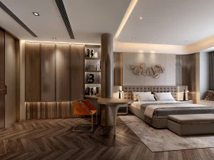 고급스러운 침실 3D 모델