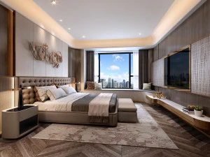 luxurious bedroom 3D Model