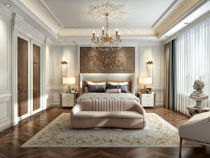 luxurious bedroom 3D Model