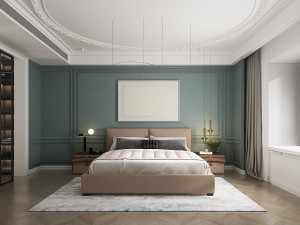 luxurious bedroom Model 3D