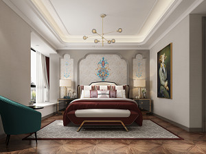 luxurious bedroom 3Dモデル