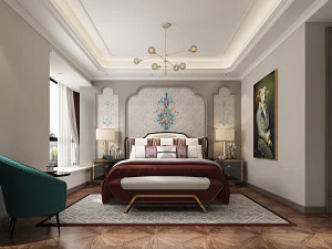 luxurious bedroom 3D Model
