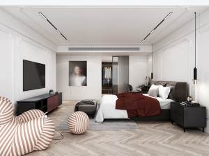 luxurious bedroom 3D Model