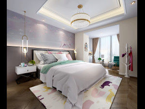 modern bedroom Modelo 3D