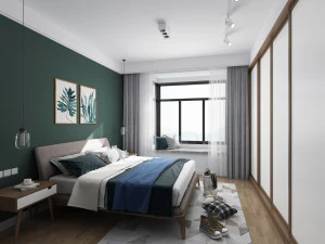 modern bedroom 3D Model