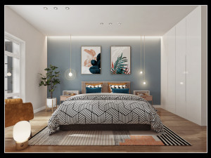 modern bedroom 3D Model