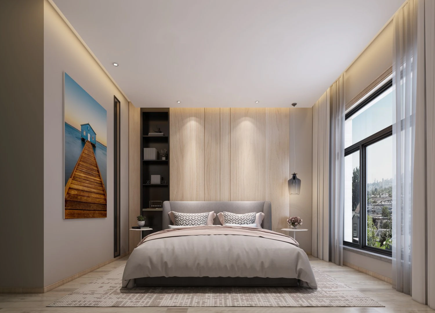 modern bedroom 3D Model .c4d .max .obj .3ds .fbx .stl .blend 