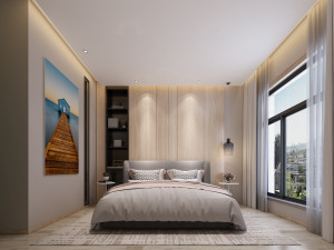 modern bedroom Model 3D