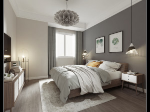 modern bedroom 3Dモデル