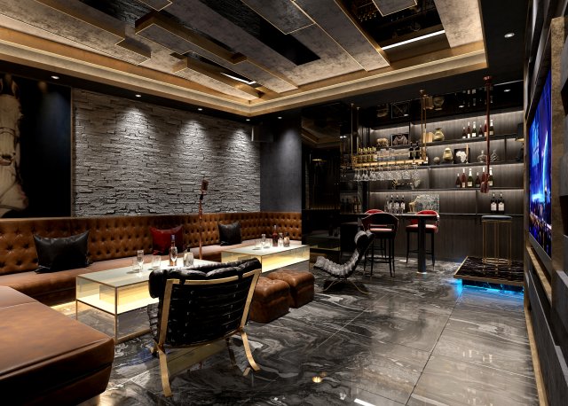 bar 3D मॉडल .c4d .max .obj .3ds .fbx .stl .blend 