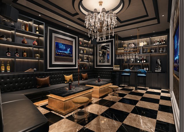 bar 3D Model .c4d .max .obj .3ds .fbx .stl .blend 