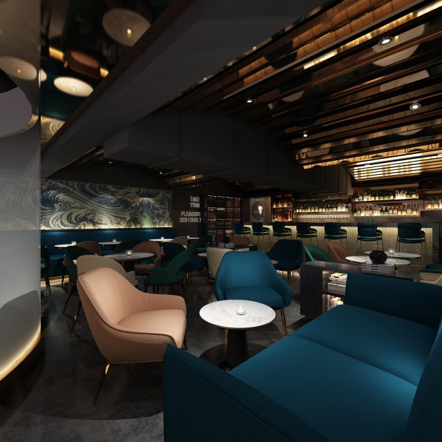bar 3D 模型 .c4d .max .obj .3ds .fbx .stl .blend