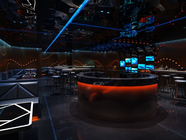 bar 3D Модель .c4d .max .obj .3ds .fbx .stl .blend 