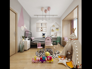 childrens bedroom 3Dモデル