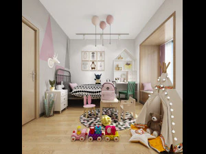 子供部屋 3Dモデル