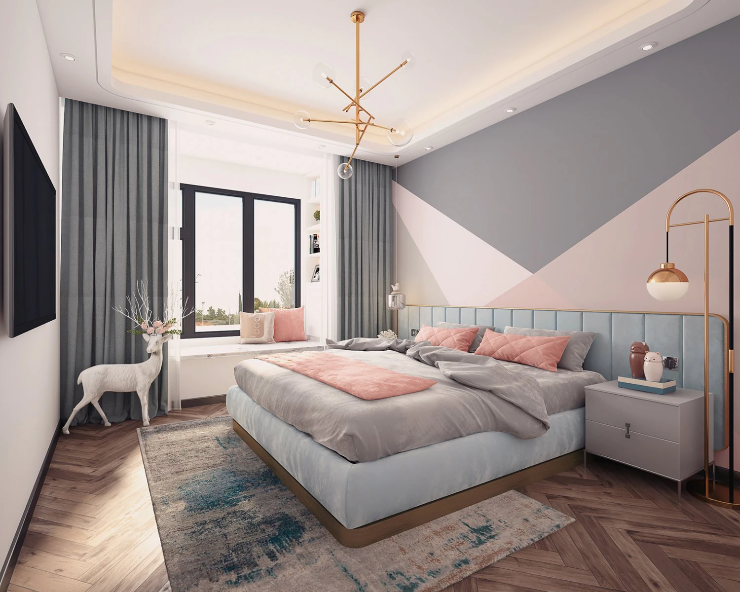 childrens bedroom 3D Model .c4d .max .obj .3ds .fbx .stl .blend 