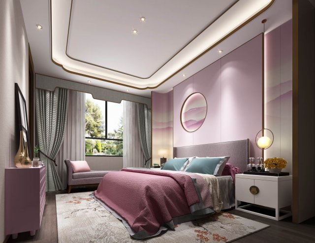 childrens bedroom 3D Модель .c4d .max .obj .3ds .fbx .stl .blend 