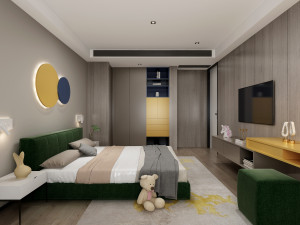 childrens bedroom 3D 模型