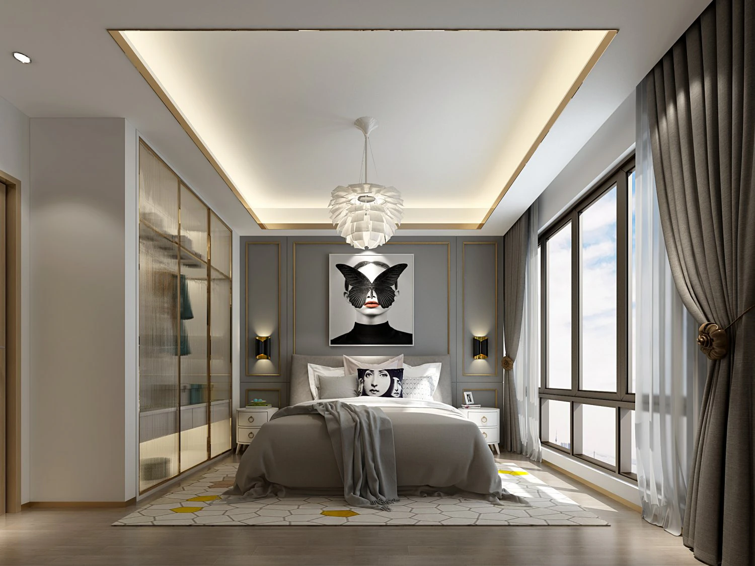 childrens bedroom 3D Model .c4d .max .obj .3ds .fbx .stl .blend 