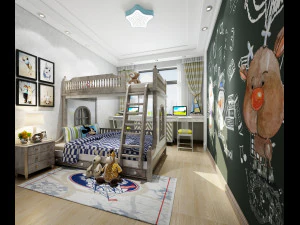 子供部屋 3Dモデル