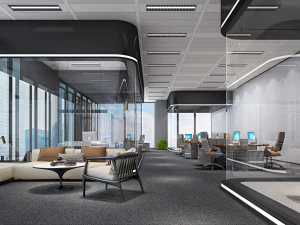 modern office 3D Model