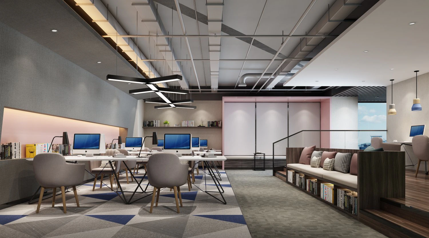 modern office 3D Model .c4d .max .obj .3ds .fbx .stl .blend 